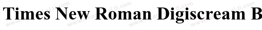 Times New Roman Digiscream Bold字体转换
